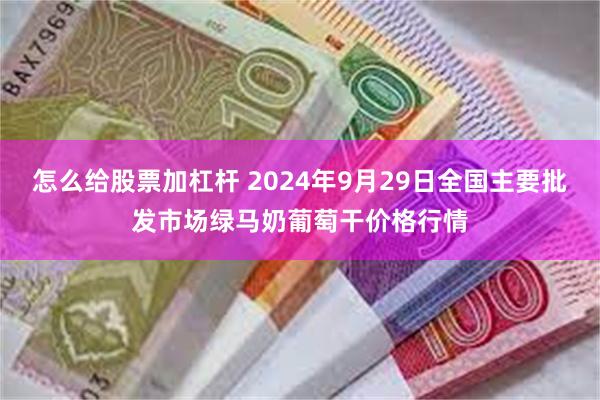 怎么给股票加杠杆 2024年9月29日全国主要批发市场绿马奶葡萄干价格行情