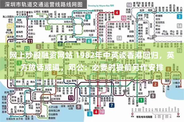 网上炒股融资网站 1982年中英谈香港回归，英方放话威逼，邓公：必要时提前另作安排