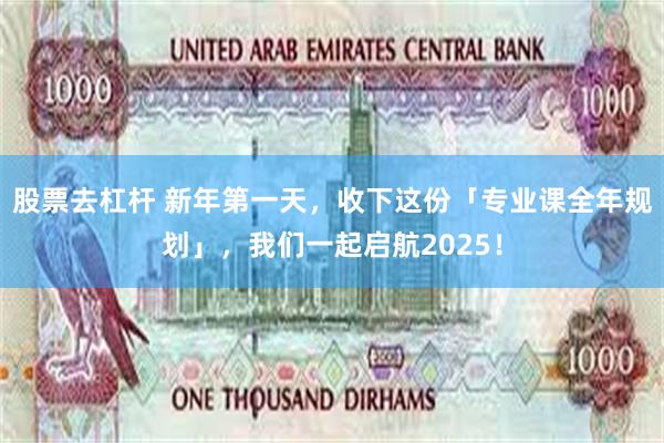 股票去杠杆 新年第一天，收下这份「专业课全年规划」，我们一起启航2025！