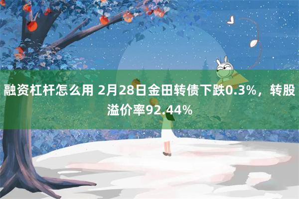 融资杠杆怎么用 2月28日金田转债下跌0.3%，转股溢价率92.44%